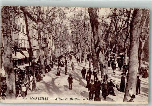 Marseille Marktszene Allées de Meilhan