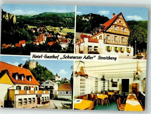 Streitberg Hotel Gasthaus Schwarzer Adler Panorama des Ortes