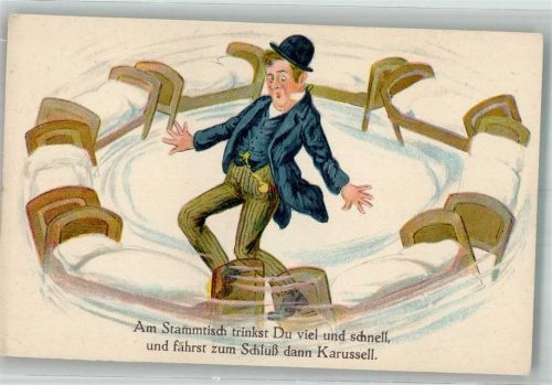 Humor Am Stammtisch trinkst du viel u. schnell WSBS 408