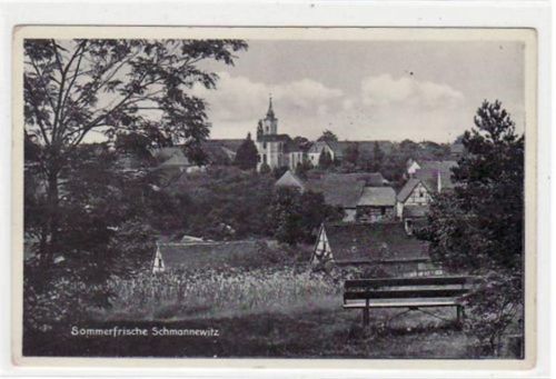 Schmannewitz Schmannewitz mit Blick auf die Kirche ungelaufen Gute Erhaltung.
