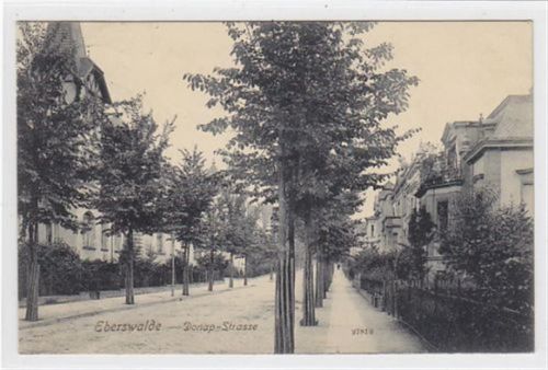 Eberswalde Eberswalde. Donap-Strasse gelaufen 1909. Gute Erhaltung.