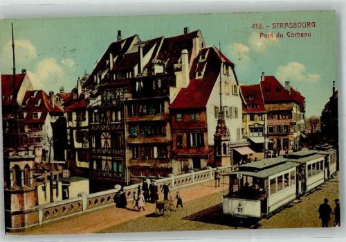 Strasbourg Pont du Corbeau Straßenbahn
