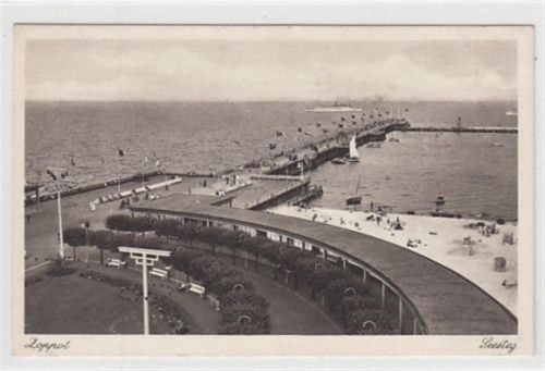 Zoppot Seesteg in Zoppot / Sopot ungelaufen Gute Erhaltung.