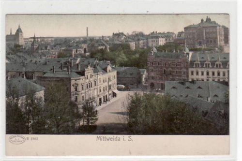 Mittweida Mittweida mit Teilansicht. ungelaufen um 1900 Gute Erhaltung.