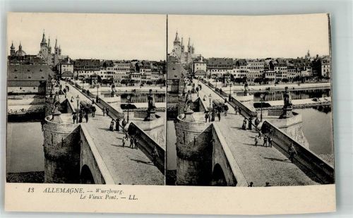 Würzburg Alte Brücke Kirche Allemagne