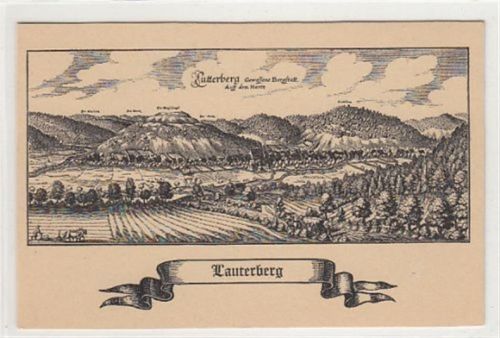 Bad Lauterberg Bad Lauterberg, Federzeichnung. Gesamtansicht ungelaufen Leicht beschnitten, sonst gut erhalten
