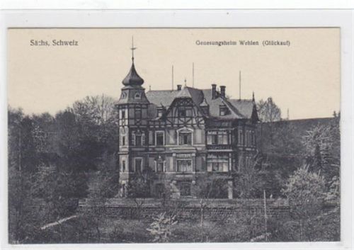 Wehlen Stadt Wehlen in der Sächs. Schweiz. Genesungsheim (Glückauf). Ungelaufen. Gute Erhaltung.