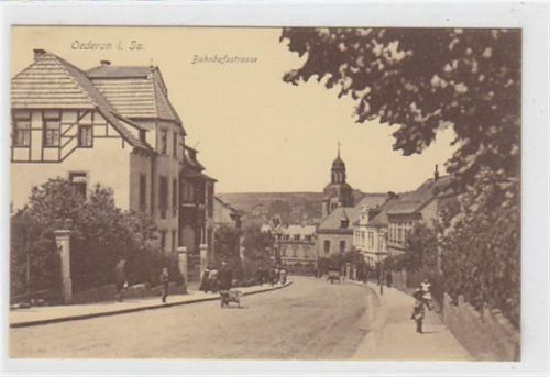 Oederan Oederan. Bahnhofstrasse. Ungelaufen. Sehr gute Erhaltung.