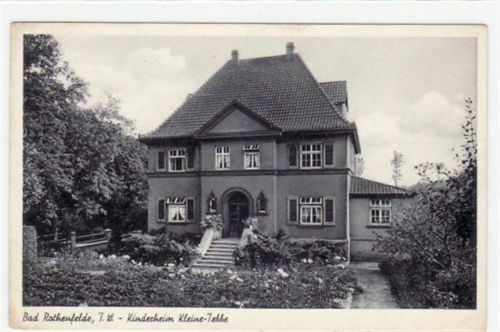Bad Rothenfelde Bad Rothenfelde mit Kinderheim Kleine - Tebbe ungelaufen Leichter Bug am rechten Rand in der Mitte und unten rechts, leicht fleckig, sonst gut erhalten