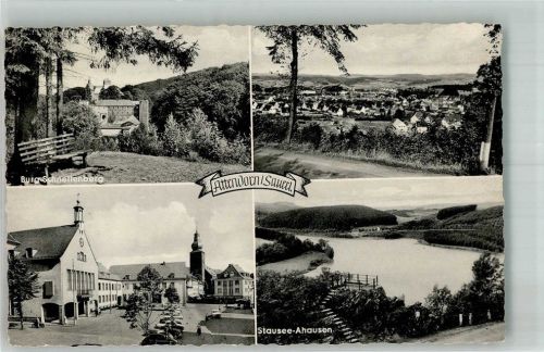 Attendorn Burg Schnellenberg Rathausplatz Kirche St. Johannes Baptist Stausee Ahausen
