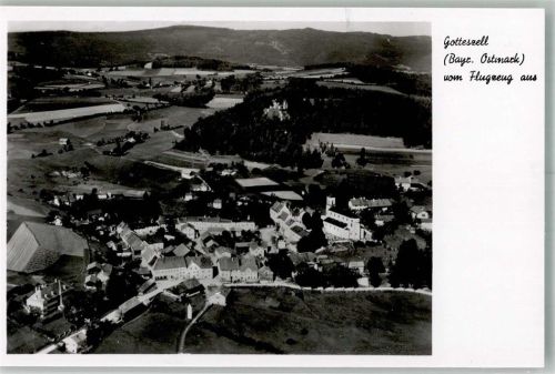 94239 W8375 Gotteszell 1939 Foto AK Fliegeraufnahme des Ortes mit Pfarrkirche St. Anna