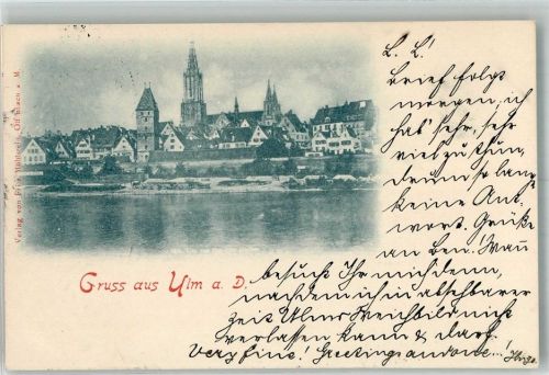 Ulm 1898 Adelskorrespondenz
