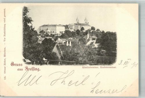 Freising 1898 Adelskorrespondenz Klerikalseminar Knabenseminar