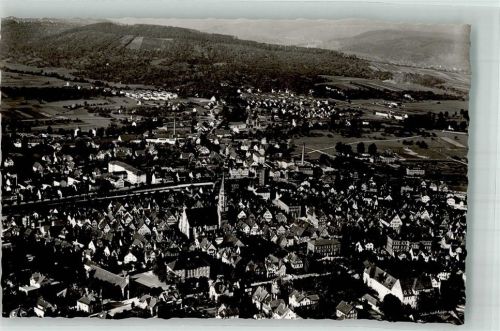 Schorndorf Foto Original aus Archiv eines Ansichtskartenverlags Ort handschriftlich Fliegeraufnahme