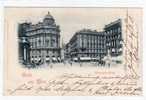 AK Wien 1. Bezirk / I. Bezirk. Albrechts-Platz. Ungelaufen. Sehr gute Erhaltung.
