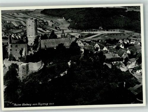 Gießen Fliegeraufnahme Ruine Gleiberg Freigeg. d. R.L.M.