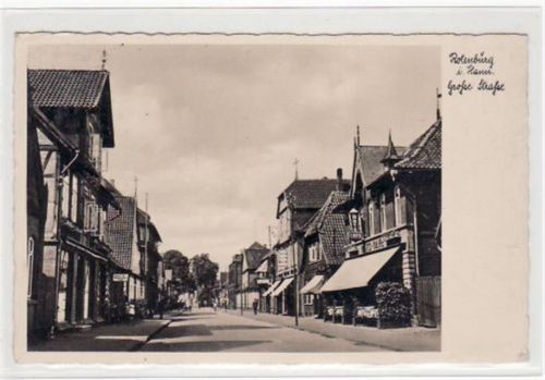 Rotenburg Rotenburg mit Blick in die Große Straße gelaufen, 1938 kleiner Knick oben links und unten rechts, leicht fleckig, sonst gut erhalten