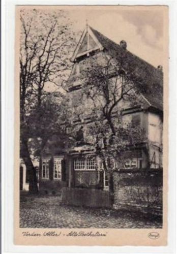 Verden a.d. Aller mit " Alte Posthalterei " ungelaufen kleiner Knick unten rechts, sonst gut erhalten
