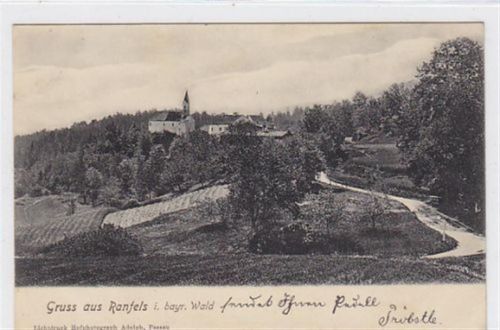 Totalansicht von Ranfels i. bayr. Wald gelaufen. Gute Erhaltung.