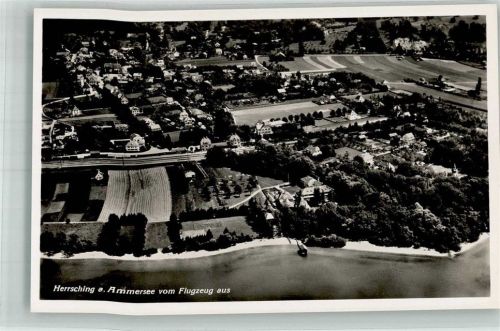 Herrsching 1938 Fliegeraufnahme des Ortes