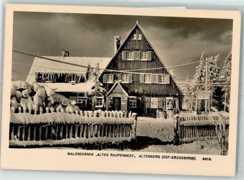 Altenberg Waldschänke Altes Raupennest Winter