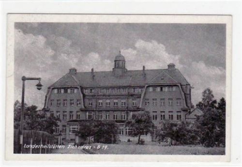 Zschadras mit Landesheilstätten. Karte beschrieben kleiner Riß am linken Rand in der Mitte, sonst gut erhalten.