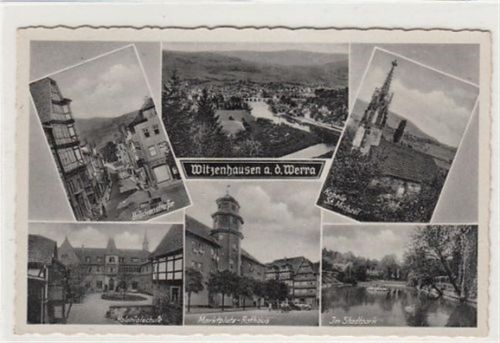 Witzenhausen Witzenhausen an der Werra mit Brückenstraße u. Kolonialschule ungelaufen Gute Erhaltung.