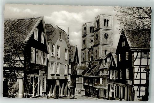 Schwelm Kölner Straße mit Christuskirche