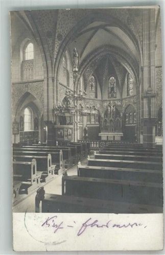 Eberswalde 1913 Inneres der Kirche Ort handschriftlich
