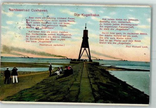 Cuxhaven Kugelbake Gedicht von Paul R Luck