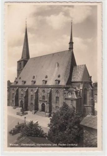 Weimar Weimar. Herderplatz Herderkirche Herder-Denkmal ungelaufen Gute Erhaltung.
