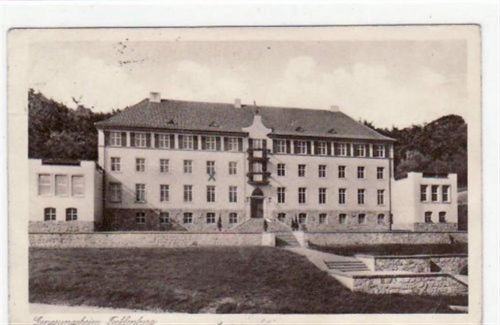 Tecklenburg mit Genesungsheim gelaufen, Marke beschädigt, Datum nicht lesbar. Leicht bügig, leichte Stempelspuren, sonst gut erhalten