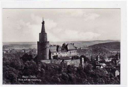 Weida Weida i. Thür. mit Blick auf Schloss Osterburg und Umgebung ungelaufen Top Erhaltung.