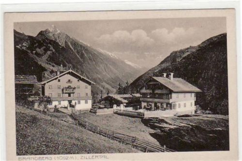 Brandberg im Zillertal ungelaufen Rückseite leicht fleckig, sonst gut erhalten