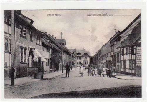 Markoldendorf. neue Markt gelaufen, mit Marke und Bahnpoststempel von 1906, Zug Nr. 388. Ecken mit Albumabdrücken, leichter Stempeldurchdruck, sonst gut erhalten