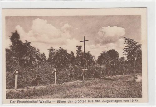 Osterode Waplitz / Waplewo - Kreis Osterode / Ostróda. Ehrenfriedhof. Einer der größten aus den Augusttagen von 1914 ungelaufen Top Erhaltung.