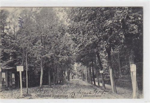Ostseebad Neuhäuser / Kreis Fischhausen - Primorsk. Ehlersstrasse gelaufen 1908. Rückseite leicht fleckig, sonst gut erhalten.