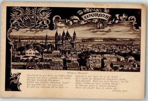 Worms Mundart Gedicht von Wilhelm Graf