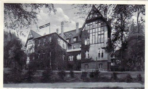 Rümpfwald b. Glauchau mit Gebietsführerschule d. sächs. Hitlerjungend gelaufen von 1940. Gute Erhaltung.
