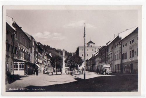 Gmünd mit Partie am Hauptplatz ungelaufen Gute Erhaltung.
