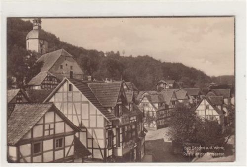 Bad Sooden-Allendorf Bad Sooden a. d. Werra. Partie an der Berggasse ungelaufen Gute Erhaltung.