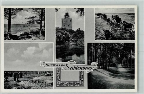 Sahlenburg Strand Wattwagenfahrt Waldweg