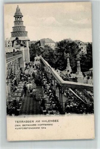 Wilmersdorf Terrassen am Halensee Gasthaus Bernhard Hoffmann Kurfürstendamm 124
