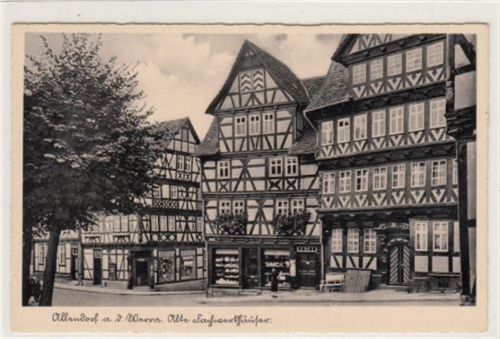 Bad Sooden-Allendorf Allendorf a. d. Werra. alten Fachwerkhäuser ungelaufen Gute Erhaltung.