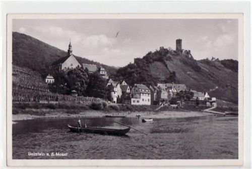Beilstein a.d. Mosel mit Gesamtansicht gelaufen von 1941. Gute Erhaltung.