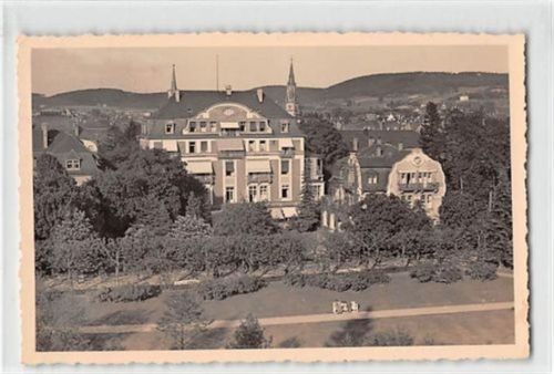 Bad Kissingen. Teilansicht mit großem Gebäude gelaufen. Gute Erhaltung.