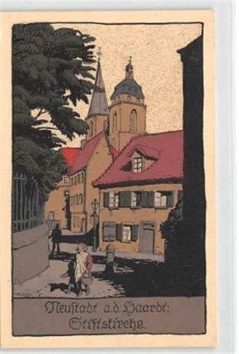Neustadt Neustadt, Steindruck. Stiftskirche gelaufen kleiner Knick unten links, sonst gut erhalten