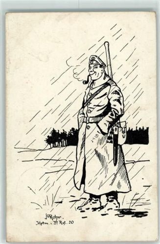 1918 Soldat mit Pfeife AK