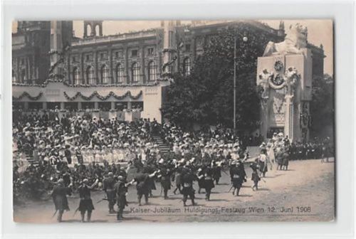 Wien. Kaiser-Jubiläum. Huldigungs Festzug 12. Juni 1908 ungelaufen Gute Erhaltung.