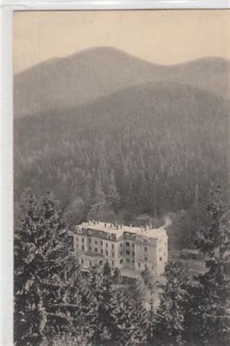 Görbersdorf i Schl Görbersdorf / Sokolowsko - Kreis Waldenburg / Walbrzych in Schlesien. Dr. Weicker`s Sanatorium Marienhaus gelaufen. Marke entfernt. Rückseite leicht stockfleckig, sonst gut erhalten